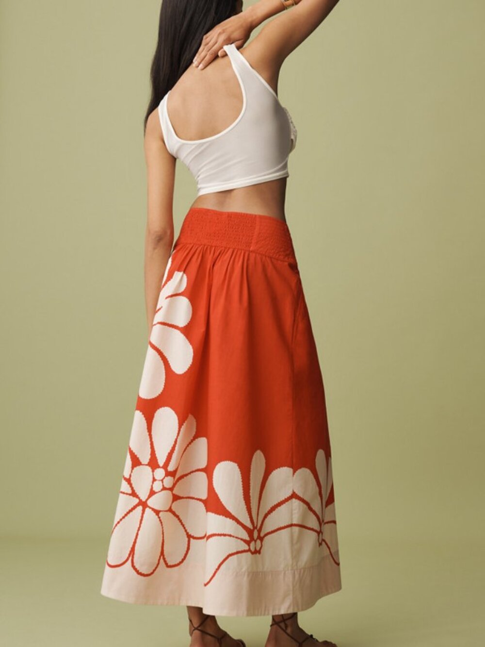 FARM Rio x Anthropologie Palermo Midi Skirt Size Small - Picture 5 of 6